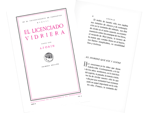 El licenciado Vidriera visto por Azorín